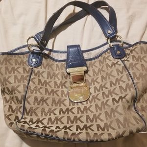 Michael Kors Jacquard/leather purse